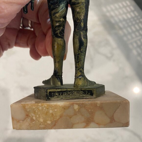 VTG  Fontanini  Figurine Medieval Knight Suit of Armor Small Statue Depose Italy - Picture 3 of 6